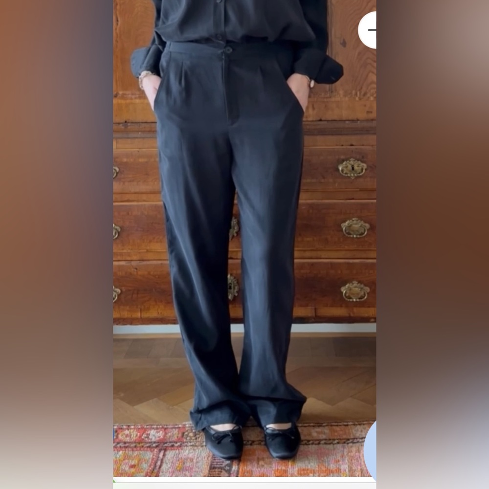 Derf Avenue On The Go Elegant Black Trousers Xs
